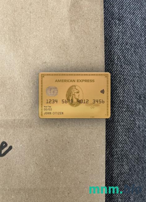 USA Texas 5Point Credit Union bank AMEX gold card wygląd fotograficzny skan PSD + zdjęcie